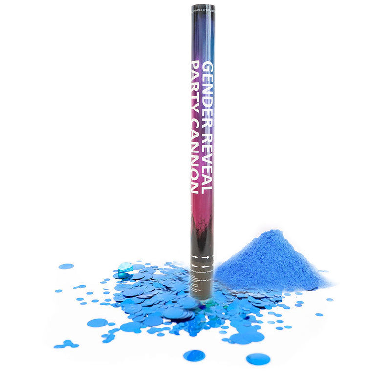 xl blue powder smoke confetti cannon