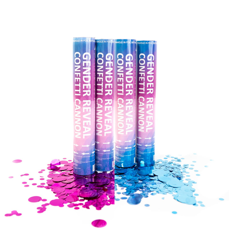 gender reveal confetti poppers