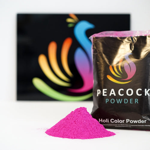 pink gender reveal holi color powder