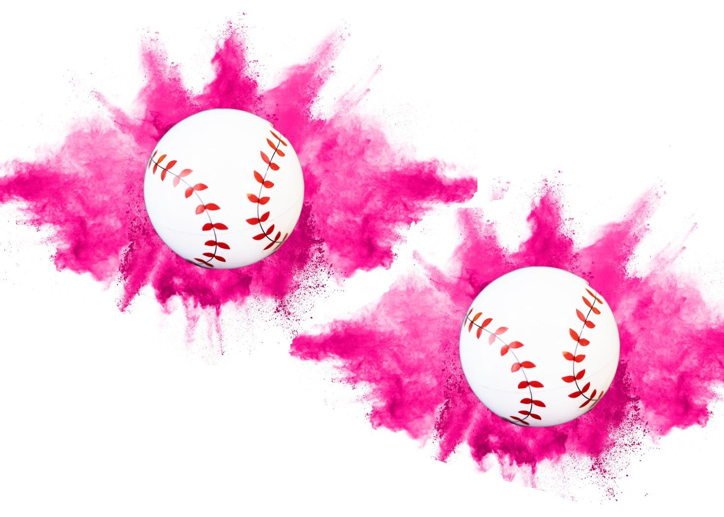 Gender Reveal Baseballs [2 Pack] Choose Colors G. R. S.